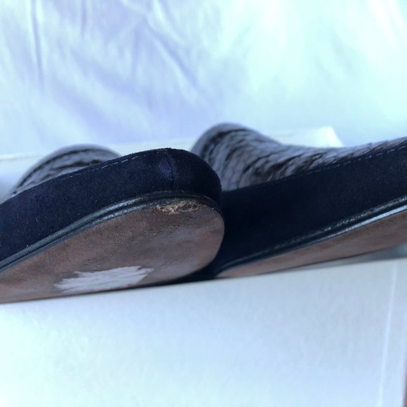 Derek Lam Snake Skin/Suede Loafer; Size 10 - Picture 10 of 11